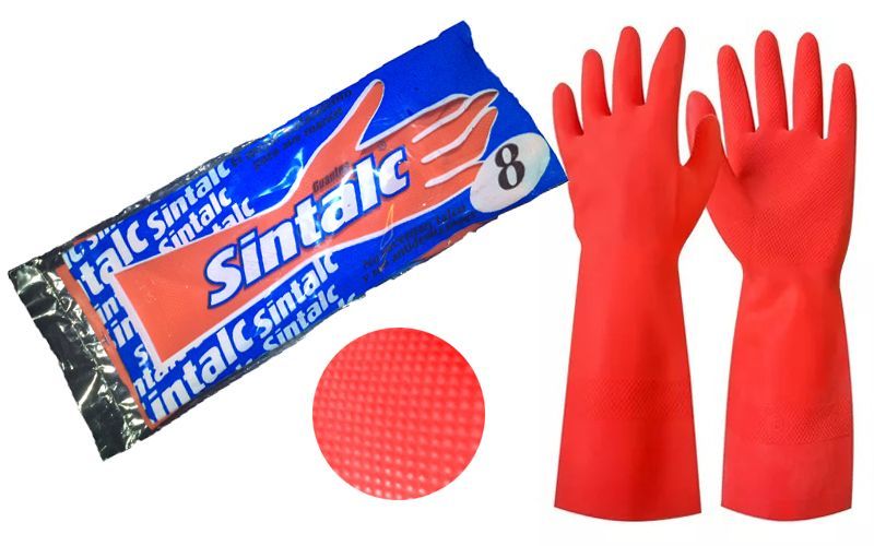 Guantes Domésticos SINTALC de látex natural